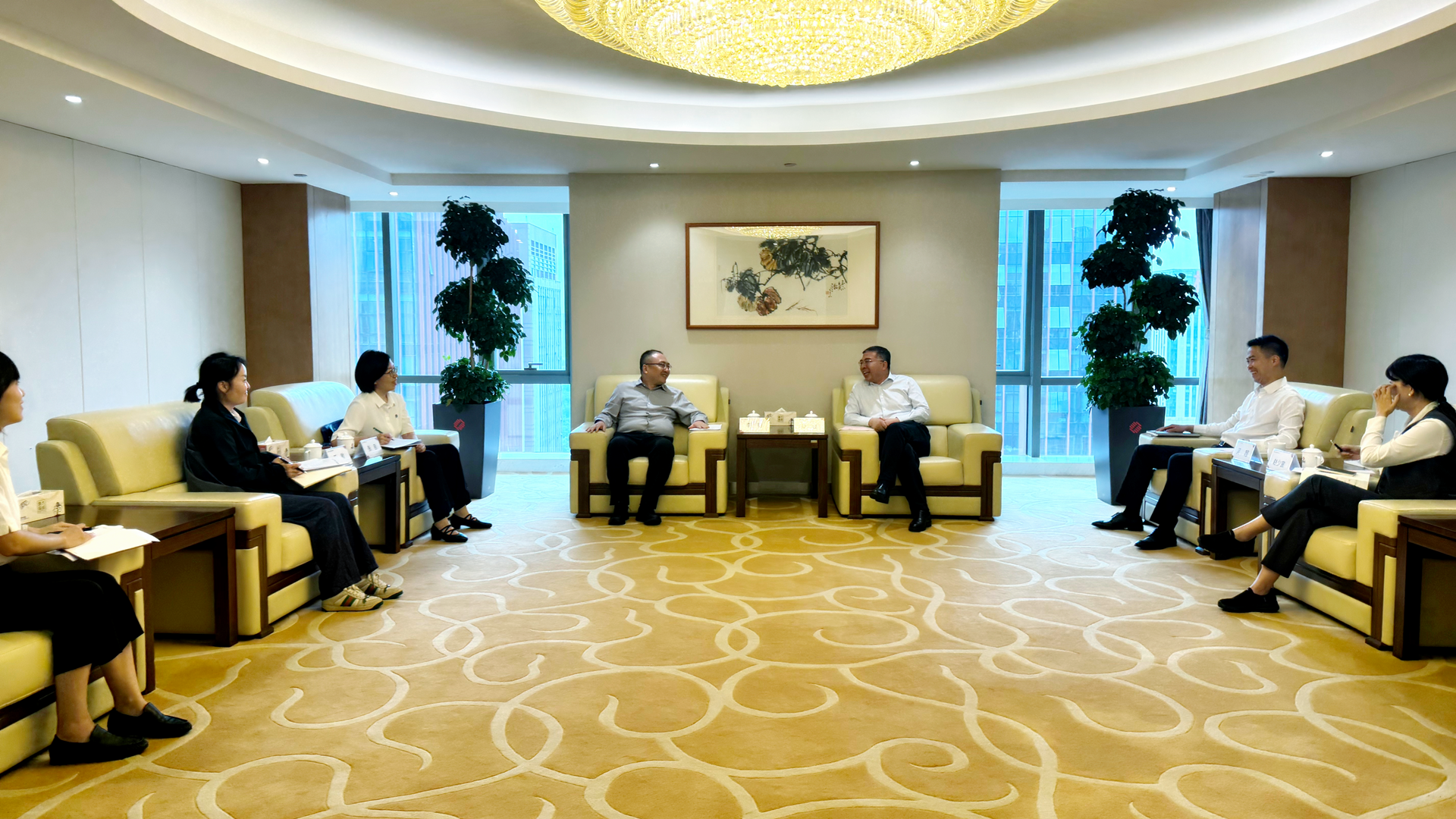 陕西环保集团与浙商银行西安分行座谈交流